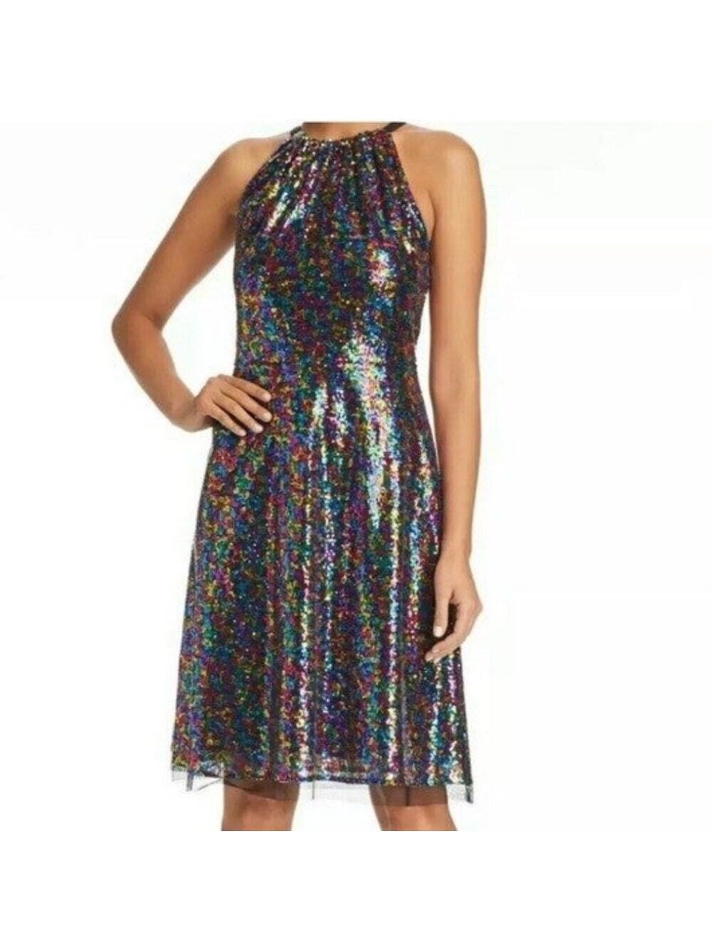 Le Gali Womens Roxanne Mini Dress, Multicolored